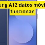 Samsung A12 datos móviles no funcionan